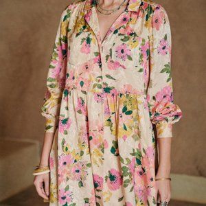 NWT Sezane Aurora Floral Dress